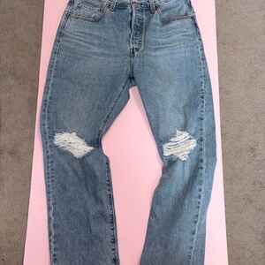 Levi's 501 Original Light Blue Denim Jeans